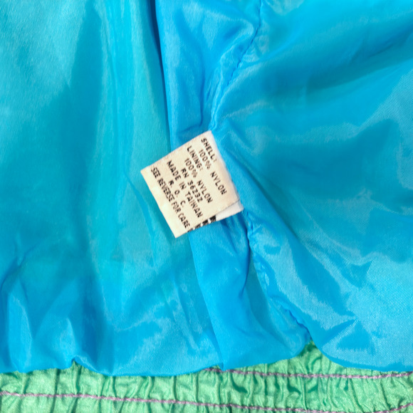 Giacca Sport Bomber Jacket Coat 80s 90s Shoulder Pads Retro Women's Size Medium - Picture 9 of 16